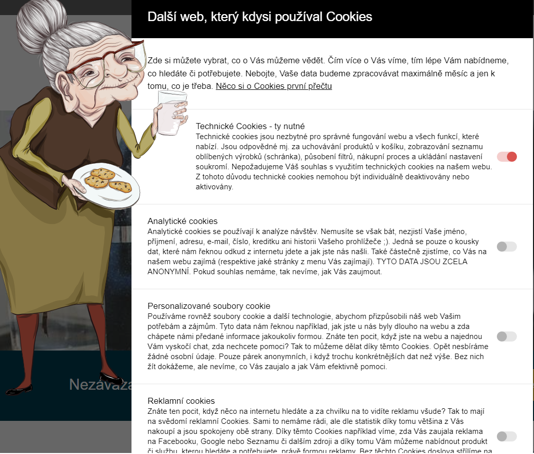 Cookies 2022 - nastavení Cookies